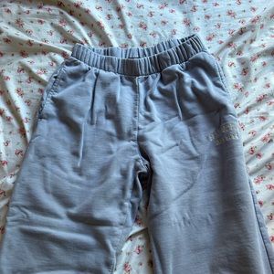 light blue brandy sweats ( run a little smaller  ) good comdition ONE SIZE